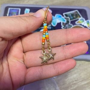 Colorful Starfish Dangle Earrings
